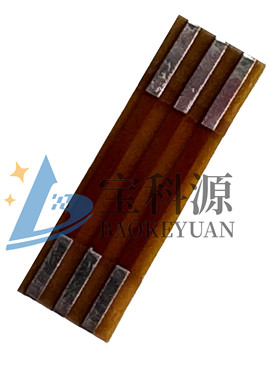 FPC排线黄色软排线1.0间距双头焊接扁平连接线3PIN长度10MM