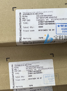 STM6719SFBWB6R 原装正品 现货库存 SOT23-6 1个