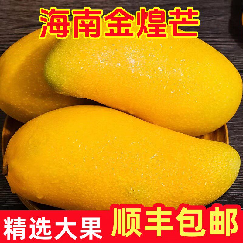 海南金煌芒水仙芒大青芒一级大果新鲜水果海南芒果现摘整箱