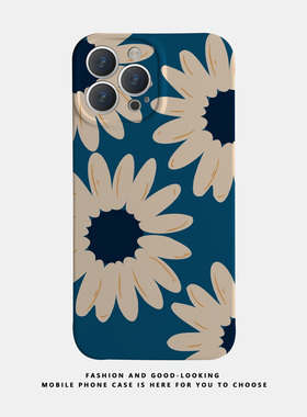 适用苹果华为iPhone17 15promax13reno9mate40P30/p50新款nova10x90pro荣耀80彩绘白色花瓣情侣手机壳iqoo12