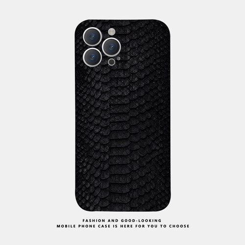 适用苹果华为小众简约黑色鳞片iPhone18 16promax15荣耀70/80新款xs情侣手机壳S18/60semate50P30iQOO13