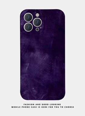 适用苹果华为简约彩绘紫色iPhone17 1314/15promax新款nova8mate40pro/p50S17OPPOreno8/9情侣手机壳iqoo12