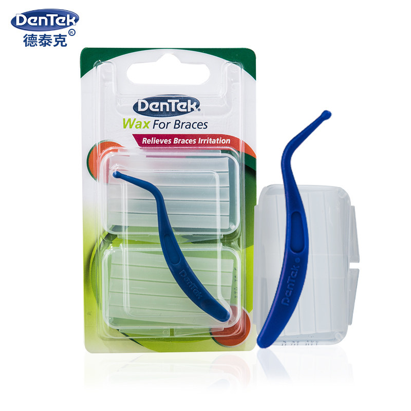 美国德泰克正畸保护蜡2盒 口腔牙套保护蜡粘膜牙蜡防溃清凉薄荷味