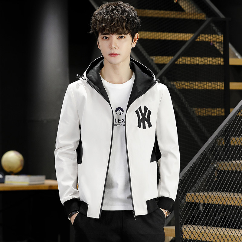 2021新品男潮流百搭春秋季连帽夹克青少年上衣4002-JK802-P58,男装夹克,星座1018