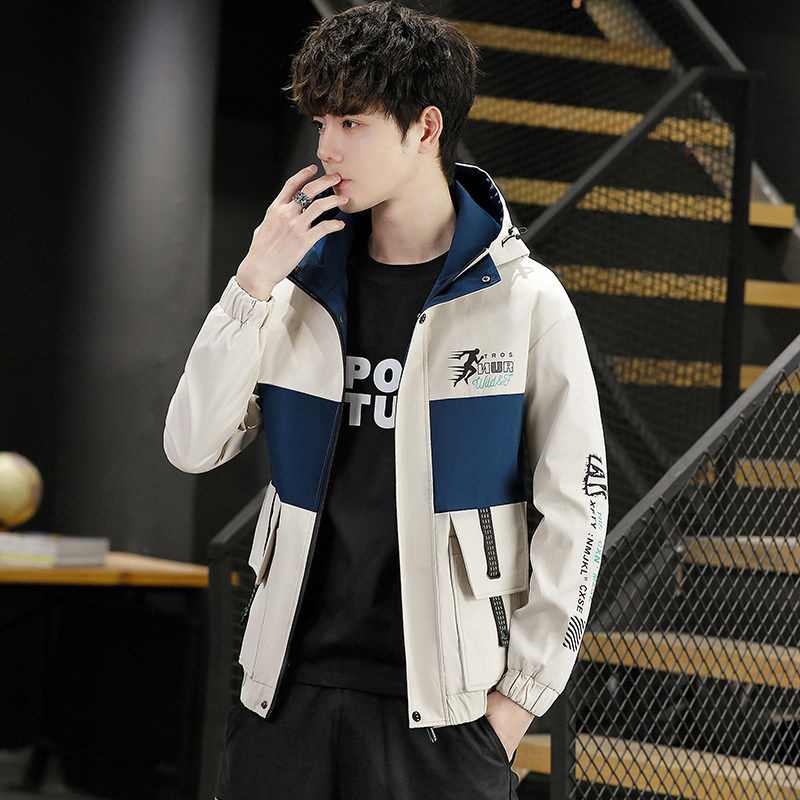 2021新品男潮流百搭春秋季连帽夹克青少年上衣4002-JK803-P58,男装夹克,星座1018