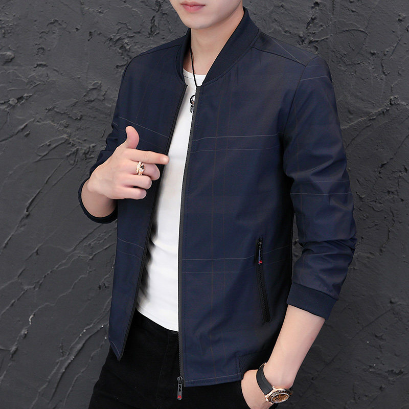 2021男士新款秋冬季休闲夹克上衣棒球服4002-JK002-P48图片