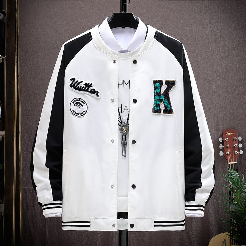 春秋款队棒球服刺绣加棉网红潮牌夹克男女飞行员外套JK221-P37图片
