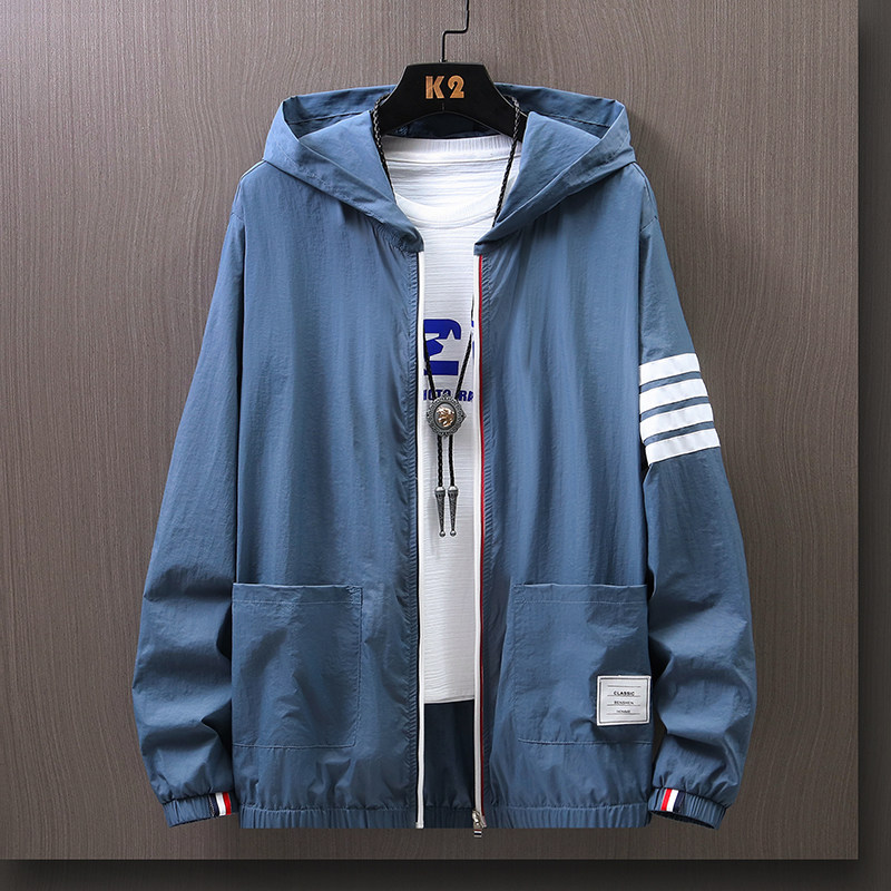 情侣四条杠防晒衣21新款夏季韩版皮肤衣防晒服外套4002-176-P30图片