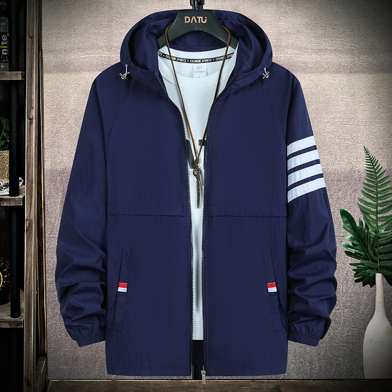 2021男新款夏季韩版薄款夹克防晒服外套100%锦纶4002-F9072，男装夹克，星座1018