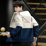 2021新品外套男潮流百搭春秋季连帽夹克青少年4002-JK855-P58，男装夹克，星座1018