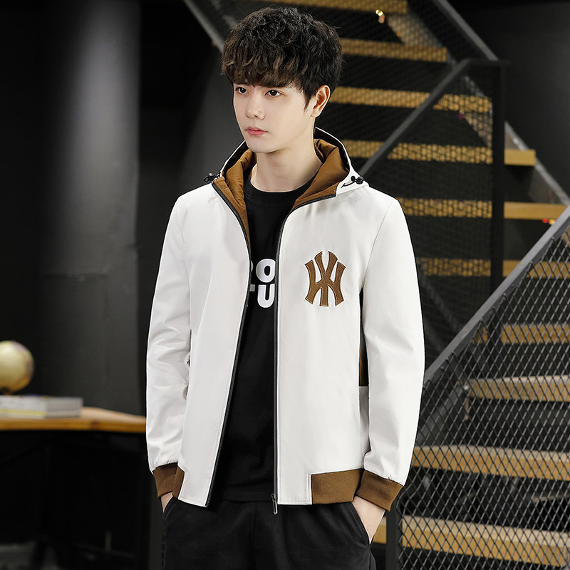 2021新品男潮流百搭春秋季连帽夹克青少年上衣4002-JK802-P58,男装夹克,星座1018