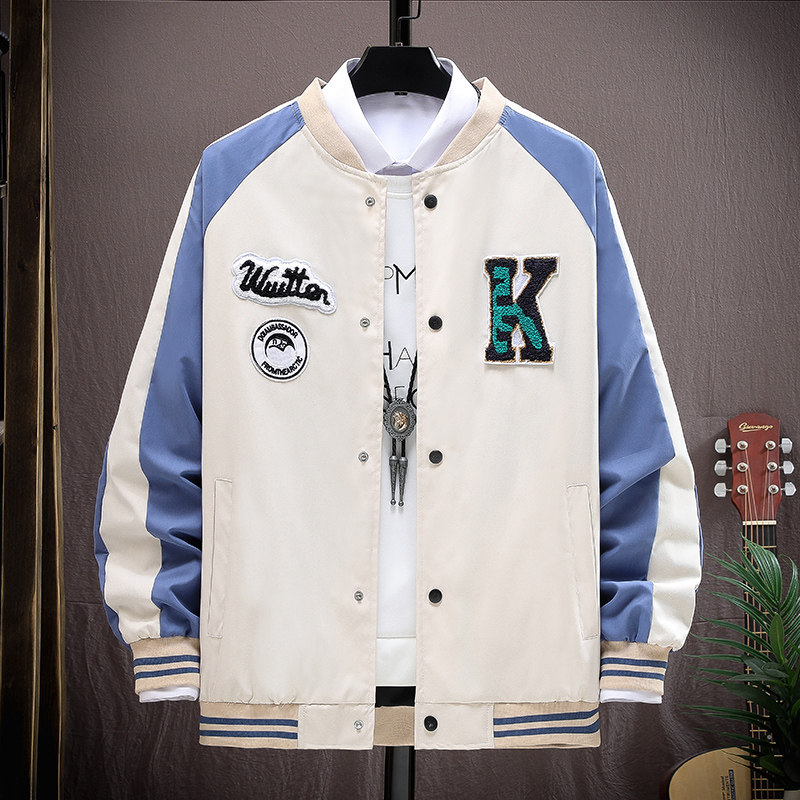 春秋新款队棒球服刺绣加棉网红潮牌夹克男女飞行员外套JK221-P37图片