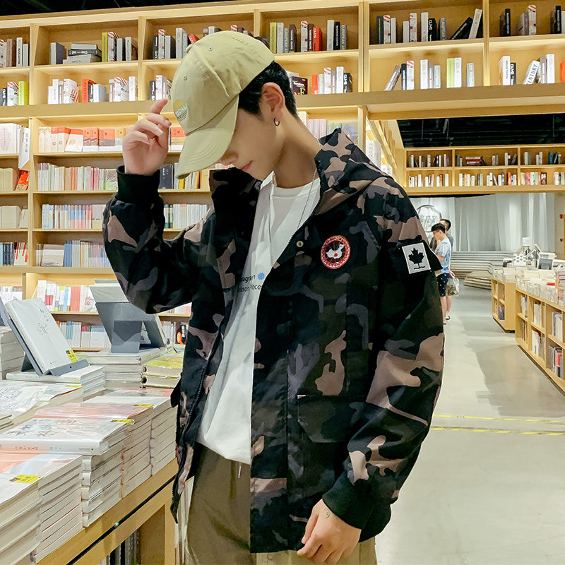 Spring new men's camouflage casual jacket youth student jacket