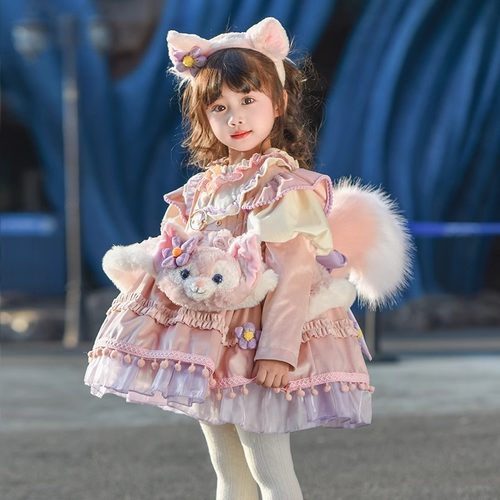 玲娜贝儿cos服小女孩生日礼服 迪士尼游园连衣裙女童洛丽塔公主裙