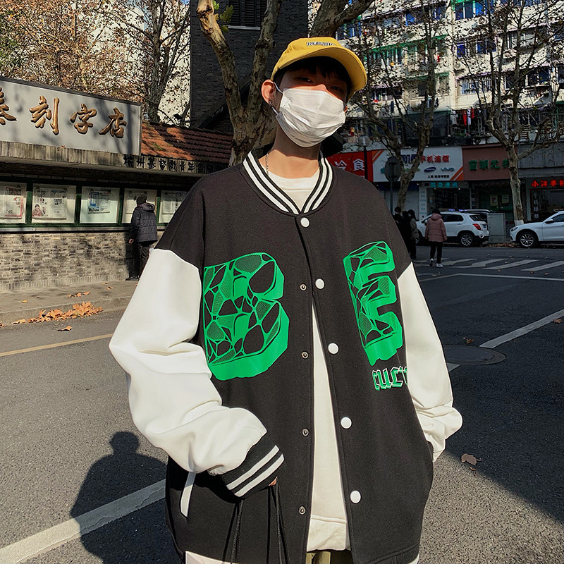 B266-WY-215-P6522春原创设计情侣外套休闲宽松棒球卫衣,女装短外套,星座B257-1