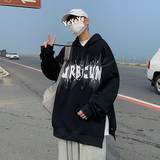B266-WY-210-P5521秋原创新款休闲开叉宽松潮流印花套头卫衣，男装卫衣，星座B257-1
