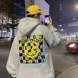 B266-WY-218-P5022春原创设计宽松港风休闲拉链连帽卫衣，男装卫衣，星座B257-1