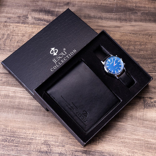 Men watch trouser belt wallet gift set 男士腰带手表钱包套装