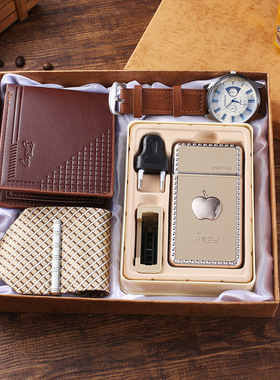 Quartz Wrist Watch Wallet Men Gift Set for Dad Boy friend