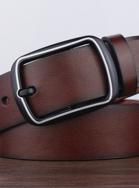 Genuine Leather Women Men's casual leather belt休闲腰带