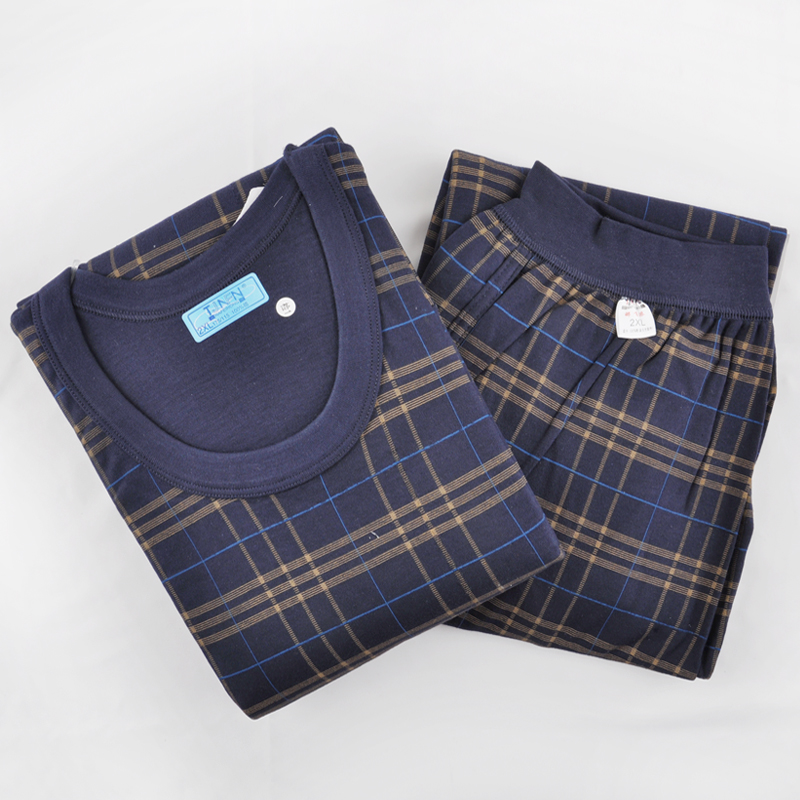 男士纯棉秋衣秋裤套装多色