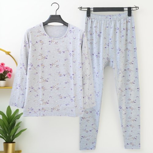 女士秋衣秋裤莱卡棉纯棉春秋冬薄款打底线衣线裤套装修身保暖内衣