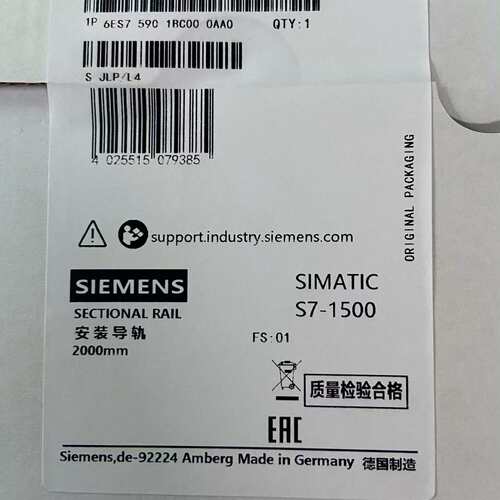 议价590-1AE80-0AA0 482MM西门子模块导轨，安装（可）