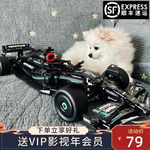 梅赛德斯奔驰F1机械组赛车方程式 2025新款 积木男孩子玩具成人礼物