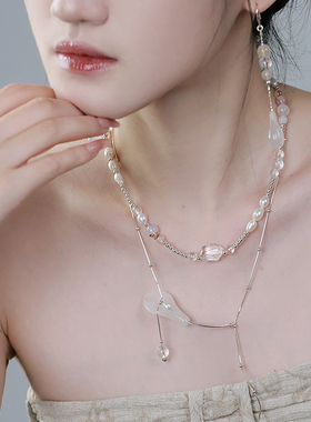 JINWAN原创设计白玉925银项链女