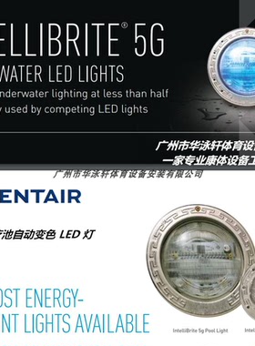 美国 Pentair 滨特尔 INTELLIBRITE5G 泳池水疗池自动变色 LED 灯