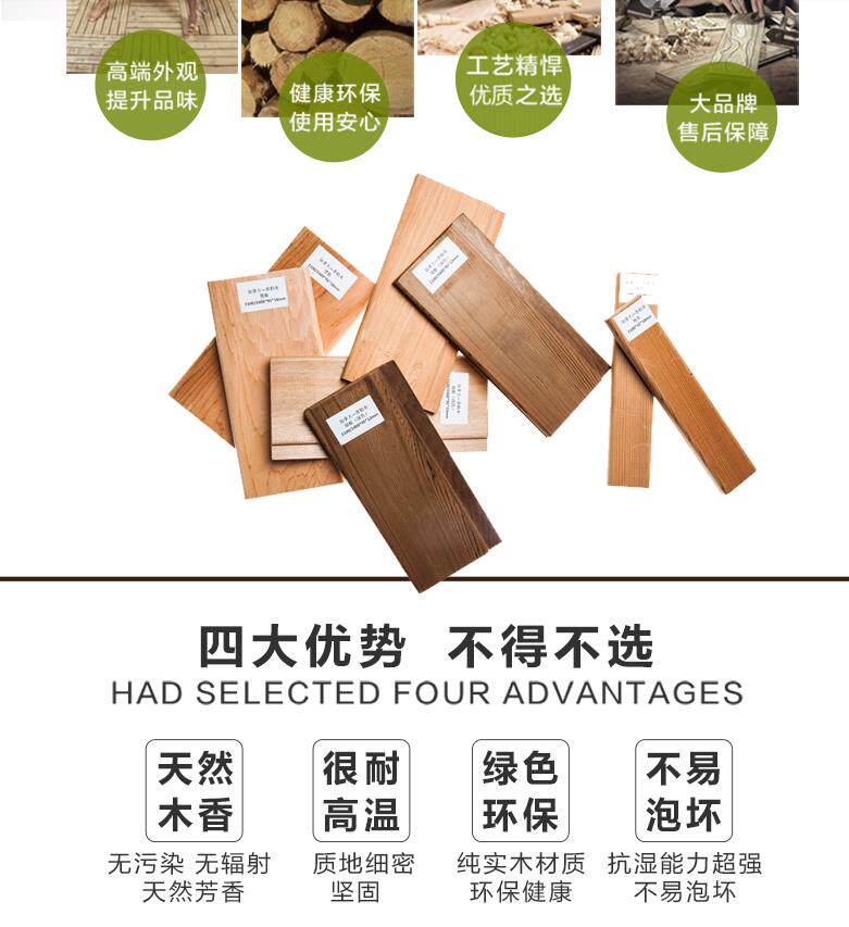 加拿大进口香柏木桑拿板 香柏木凳板香柏木地木2.1-2.4米长桑拿房