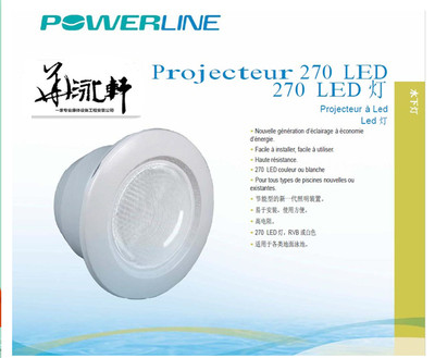 美国原装 Pentair  滨特尔   Projecteur 270 LED泳池水景水下灯