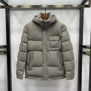 非贤品牌厚款短款鸭绒服冬季男士休闲时尚青年连帽轻便保暖羽绒服