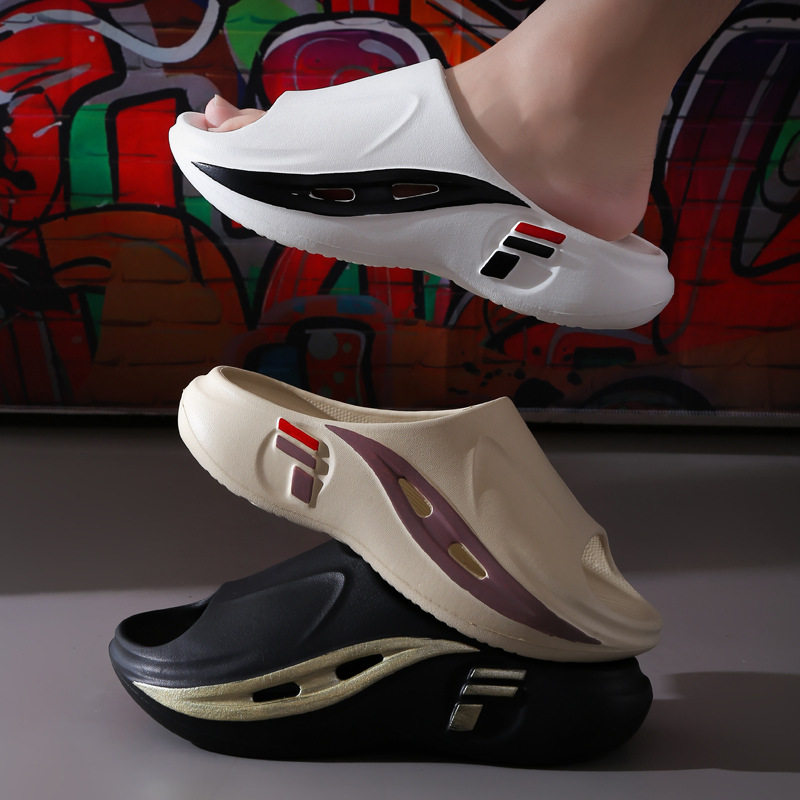 厚底拖鞋男士夏季新款外穿运动增高踩屎感软底室内防滑凉拖鞋男款