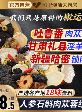八宝茶五宝人参枸杞肉苁蓉淫羊藿锁阳黄精男性士补精强肾养生茶包