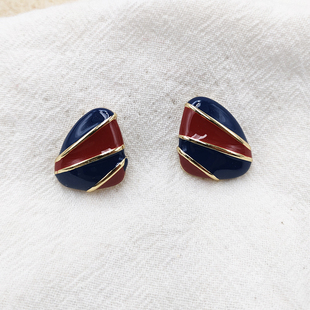 三角形耳钉女银针简约感耳饰新款 百搭气质耳环B882 设计感时尚