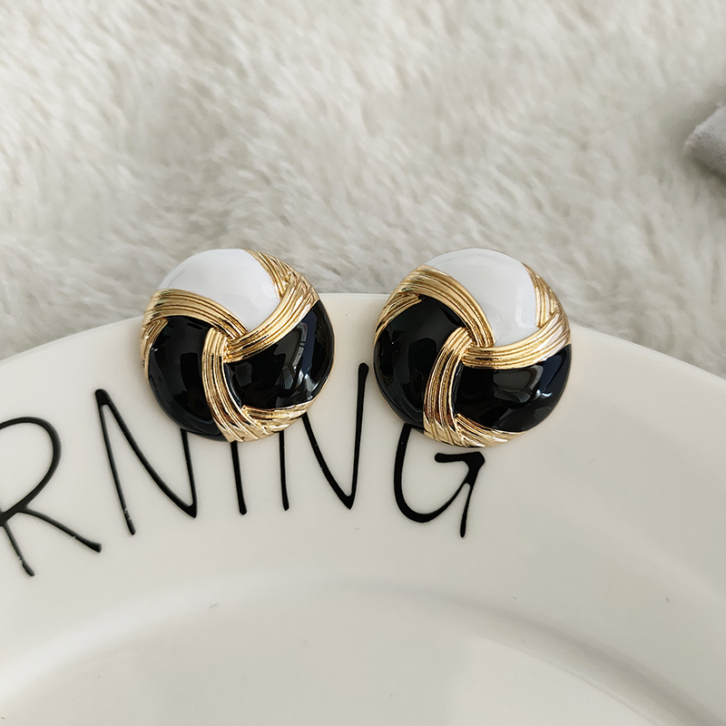 法式vintage复古耳钉小香轻奢高级感耳环小众感气质耳饰女款B226