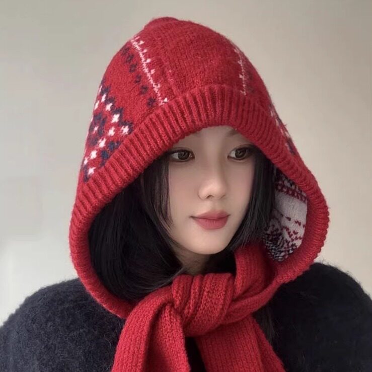 巴拉克拉法针织帽子女秋冬季保暖