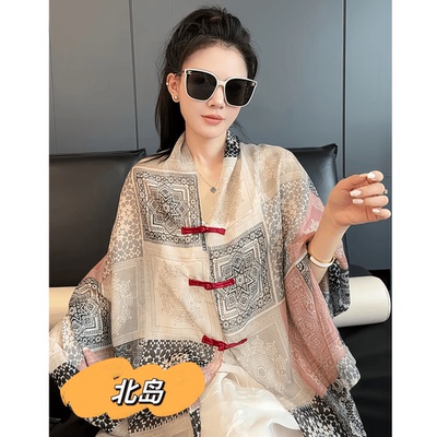 新疆西藏多功能斗篷旅游日常丝巾