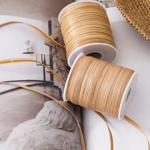 玛特拉菲草线棉草线勾包包材料手工diy钩夏凉帽子编织草编水桶包