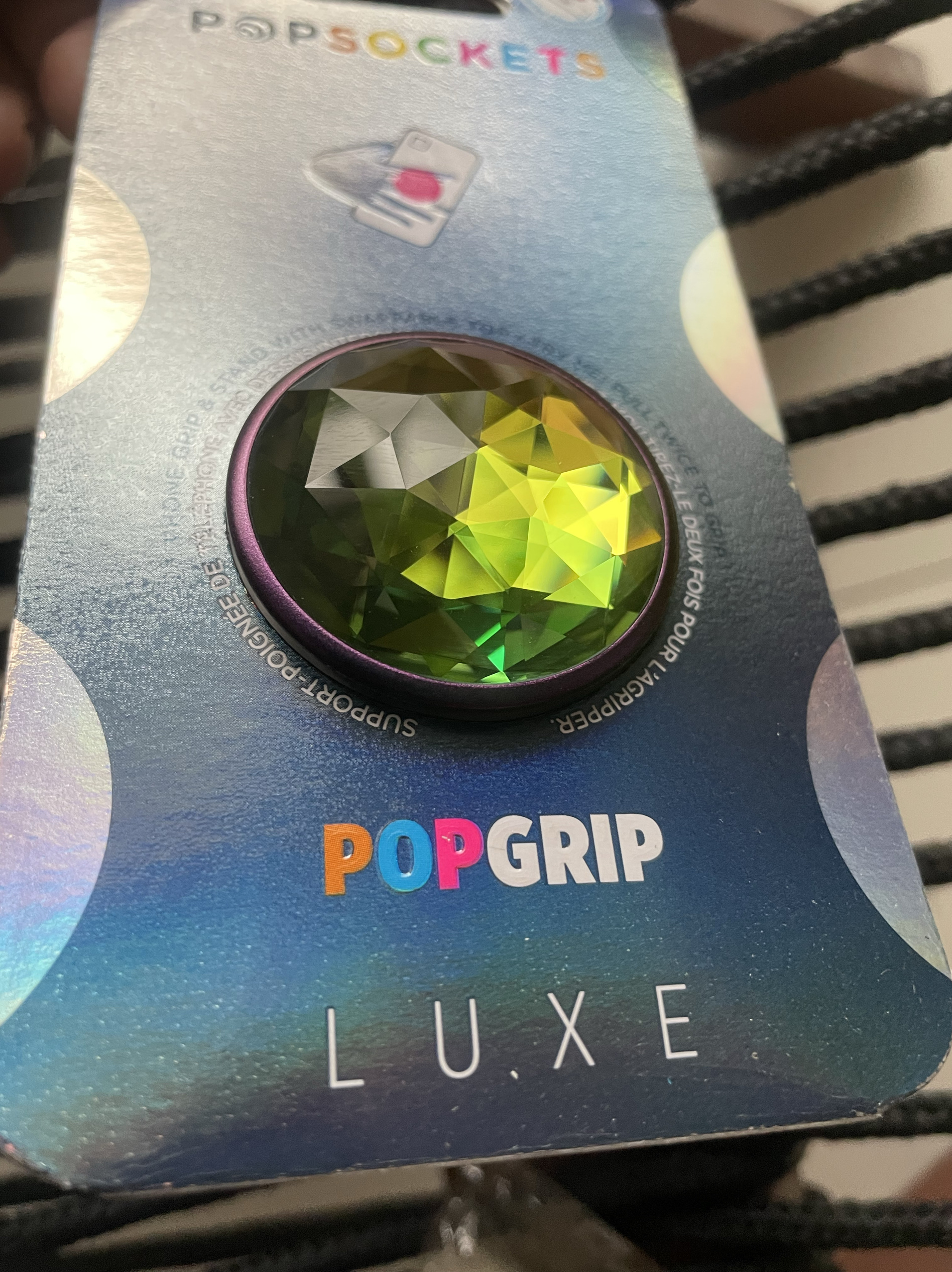 popsockets泡泡骚彩虹灯球手机支架玻璃质感五光十色炫彩美国代购