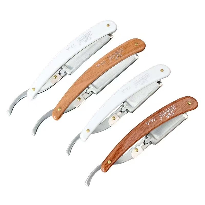 美发木纹柄剃须刮胡修眉刀理发店老式手动换刃式刀架刮脸刮头剃刀,家庭/个人清洁工具,剃须刀架,淘宝优惠券,粉丝福利购,淘宝优惠卷