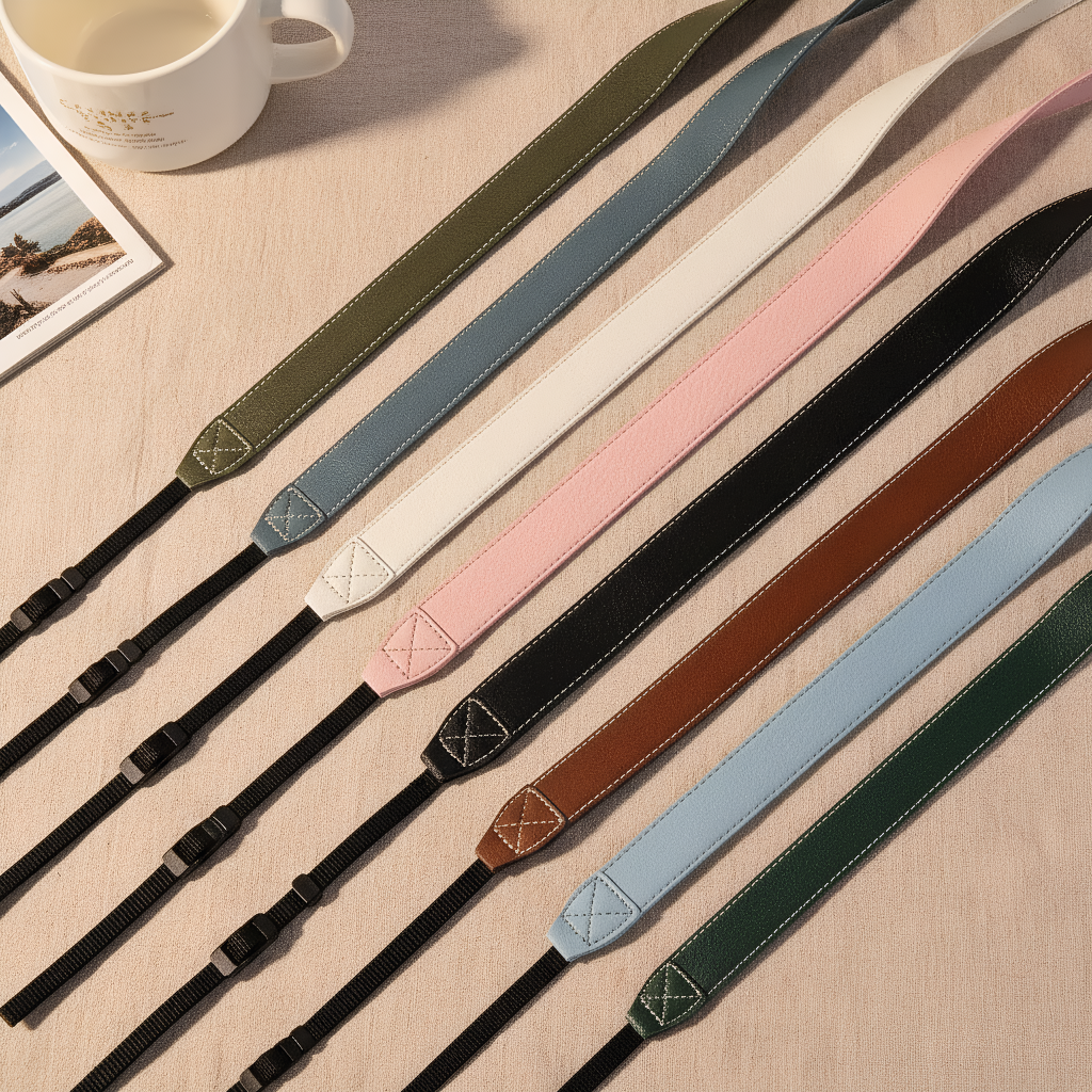 适用于佳能相机背带索尼微单挂绳富士皮质斜挎单肩带尼康快拆配件