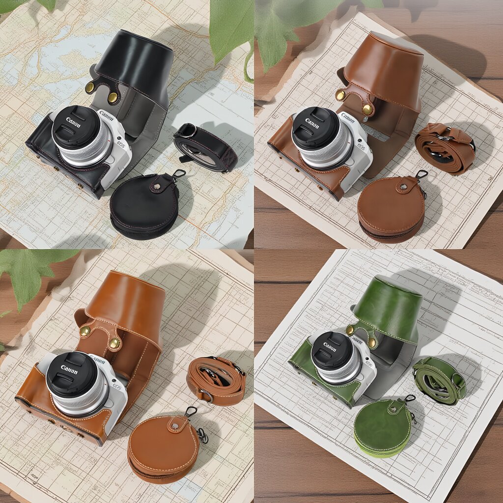 适用佳能R50保护套R100相机包r50微单保护壳r100全包底座皮套配件