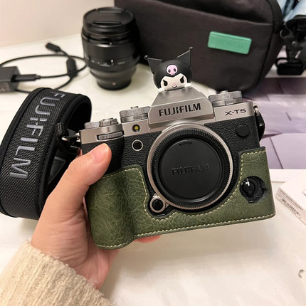 富士XT5相机保护套xt5相机包XT4半包底座xt4皮套XT3壳XT2斜跨配件