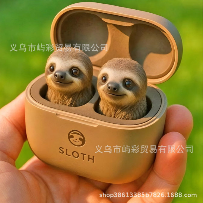 跨境Cute Animal Shaped Bluetooth Earbuds可爱动物造型耳塞