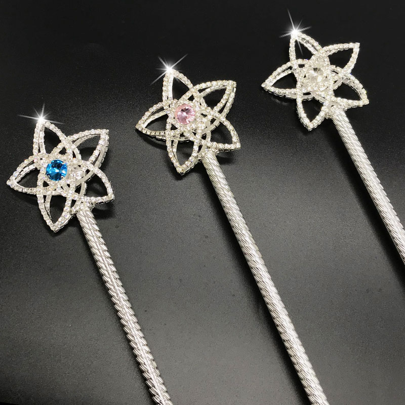 五角星星魔法棒權杖鑲鉆魔仙棒