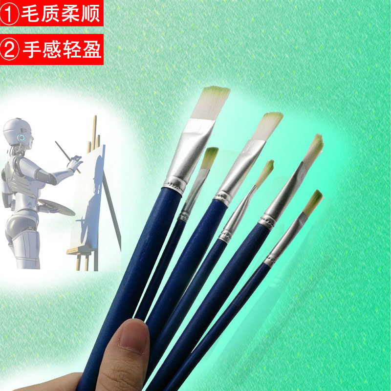 【满38元】双色排笔尼龙油画笔油漆笔水粉画笔丙烯幼儿画笔6只装|msdalam kategori Kamus elektronik/buku kertas elektronik/alat tulis, alat lukisan/kayu dicat/bekalan Calligraphy, gouache/cat air/pen lukisan minyak khusus - dari Buy2taobao.com untuk memberikan perkhidmatan ejen Taobao profesional membeli