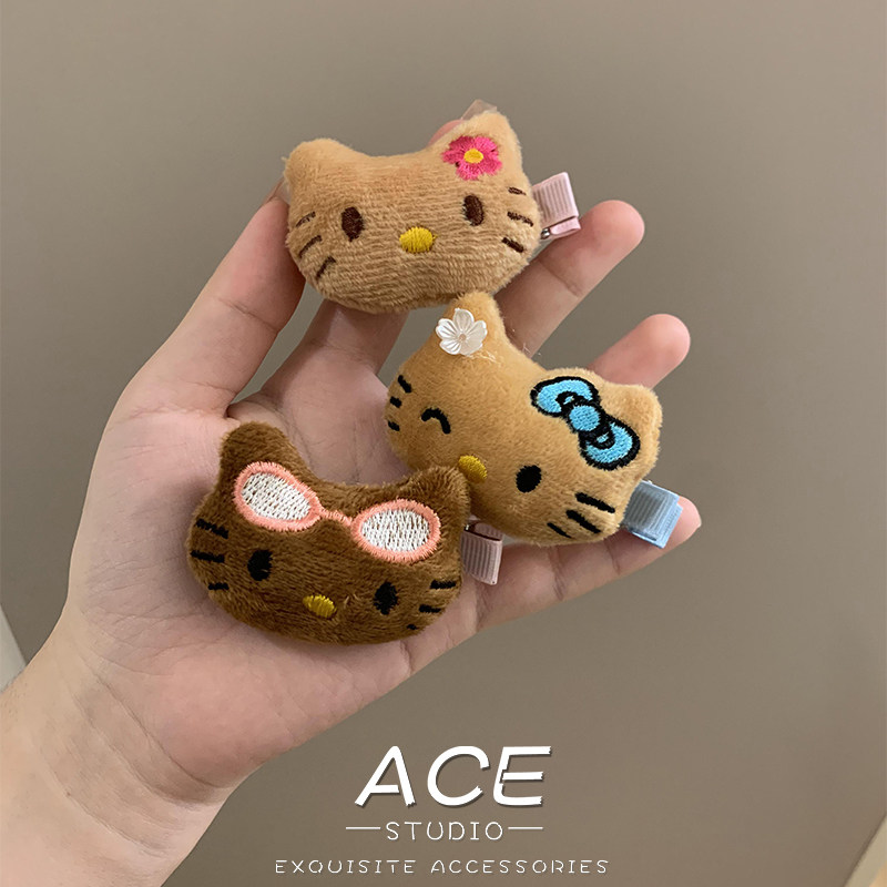 可爱夏威夷黑皮HelloKitty发夹女甜美少女心凯蒂猫蝴蝶结发绳发饰,饰品/流行首饰/时尚饰品新,发饰,淘宝优惠券,粉丝福利购,淘宝优惠卷