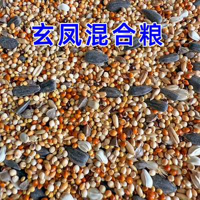 鹦鹉鸟粮饲料虎皮玄凤牡丹鸟食带壳黄谷子五色黍子营养混合专用粮